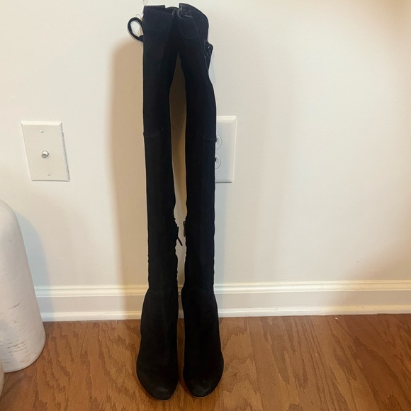 Sam Edelman Black Suede Over-the-Knee Boots - Picture 5 of 6